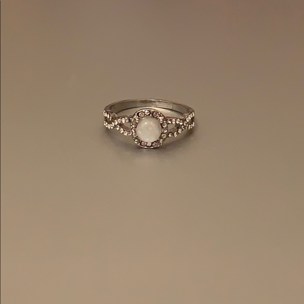 Cute fashion ring size 10 new artificial opal